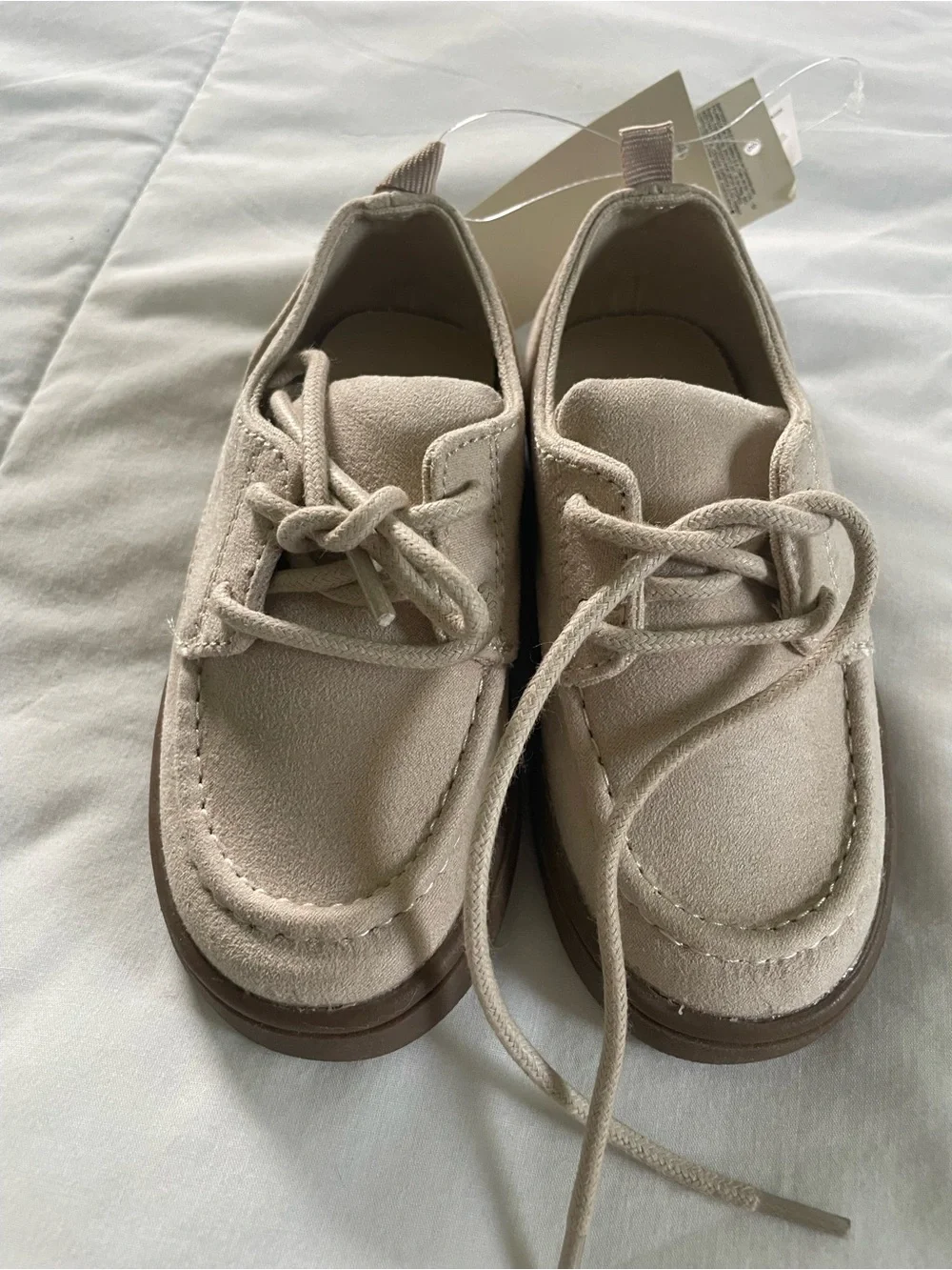 Baby GAP Cream Suede Dress Shoes